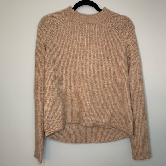 H&M Sweaters - H&M Ribbed Knit Crewneck Sweater Camel Small